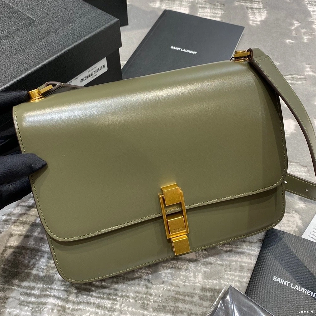 LOULOU LEATHER IN YSL CARRE SATCHEL SMOOTH 0731